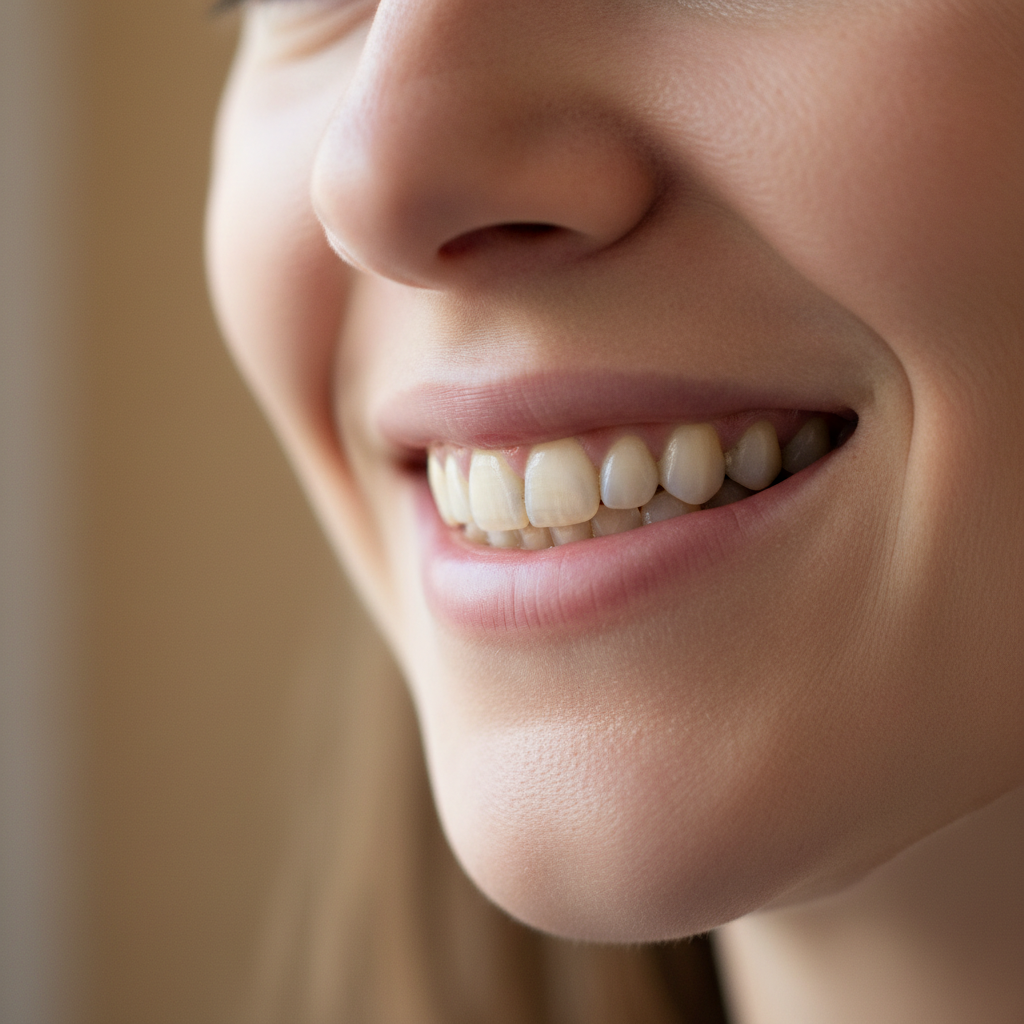 Before - natural human smile